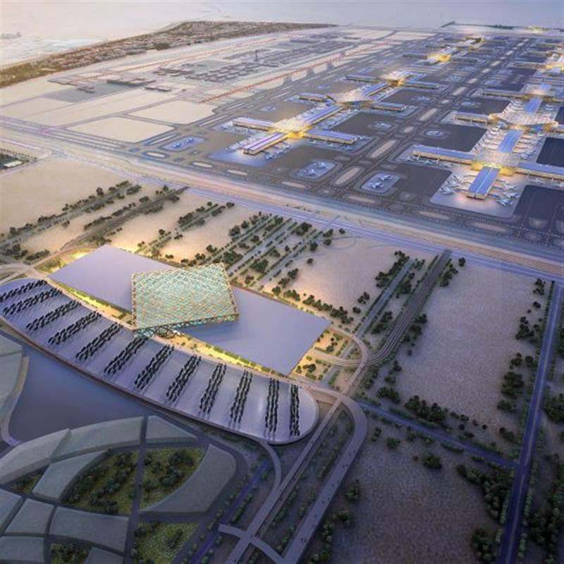 Sân bay lớn nhất thế giới đang được xây dựng trên sa mạc ở Dubai
